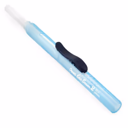 Pentel Clic Stick Eraser Rubber Holder - Blue Barrel - White Eraser - Pack of 2