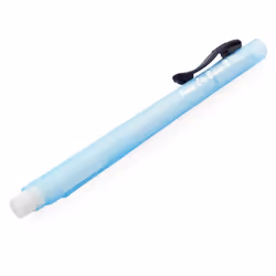 Pentel Clic Stick Eraser Rubber Holder - Blue Barrel - White Eraser - Pack of 2