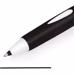 Uni-Ball SN-220 Power Tank Retractable Ballpoint Pen - 1.0mm - White Barrel - Black Ink - Pack of 3