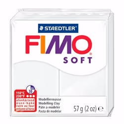 FIMO Soft and Effect Polymer Oven Modelling Clay - 57g - Set of 6 Colours - Christmas Tones