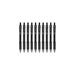 Zebra - Sarasa Retractable Gel Ink Rollerball - Fast Drying - 0.7mm - Black - Pack of 10
