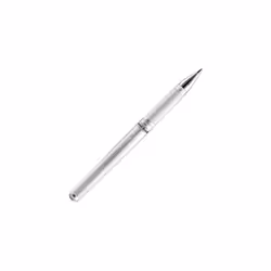 Signo Pen Broad Metallic Gel Ink Rollerball - Metal 1mm Tip Nib 0.65mm Line Width With Rubber Grip - UM-153 - (Pack Of 6) - White, Silver and Gold