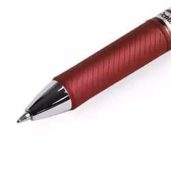 Pentel EnerGel XM BL77 Retractable Liquid Gel Ink Pen - 0.7mm Nib - Burgundy - Pack of 3