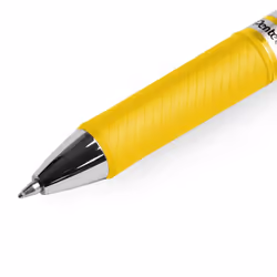 Pentel EnerGel XM BL77 Retractable Liquid Gel Ink Pen - 0.7mm Nib - Yellow - Pack of 3