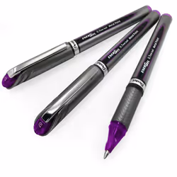 Pentel Energel BL27 Gel Rollerball Pen - 0.7mm Tip - Violet - Pack of 3