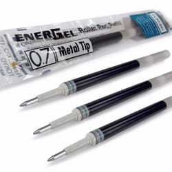 Pentel Energel 0.7mm Refill Metal Tip LR7- Fits BL77/BL57/BL37 - Turquoise - Pack of 4