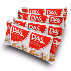 Das Modelling Putty by Fila - 150g Packet of Air Drying Easy Mould Clay White - Pack of 2