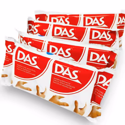 Das Modelling Putty by Fila - 150g Packet of Air Drying Easy Mould Clay White - Pack of 4