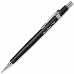 Pentel P200 Automatic Mechanical Pencils - HB Lead - With Refills - Pack of 6 - 0.5mm