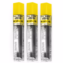 Pentel P200 Automatic Mechanical Pencils - HB Lead - With Refills - Pack of 6 - 0.9mm