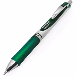 Pentel Energel BL77 Retractable Gel Ink Rollerball Pen - 0.7mm - Pack of 5 in Pillow Packaging - Green