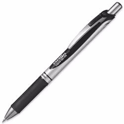 Pentel Energel BL77 Retractable Gel Ink Rollerball Pen - 0.7mm - Pack of 5 in Pillow Packaging - Teacher's Set