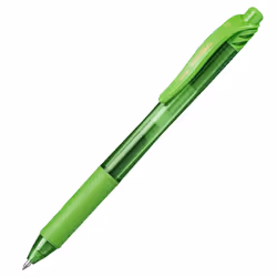 Pentel Energel X BL107 Retractable Gel Rollerball Pens - 0.7mm - Gift Box of 6 - Light Green