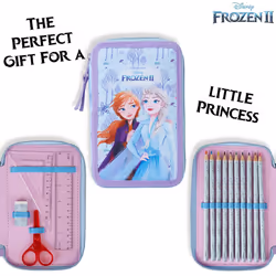 Stitch Pencil Case with Stationery for Girls Frozen Filled Pencil Case School Supplies Colouring Pencils Coloured Markers Stitch Gifts for Girls