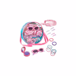 Shoulder Bag Girls, Hair Accessories for Girls, Headband Hair Clips Sunglasses Hair Brush and Mirror Set