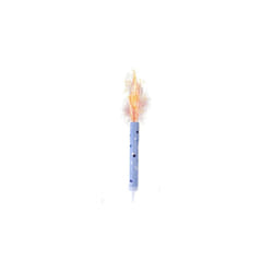 Blue Glitz Fountain Candles - Pack of 72