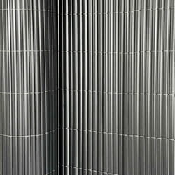 Oypla 1m x 5m Grey PVC Outdoor Garden Fencing Privacy Screen Roll