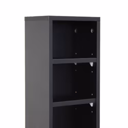 Oypla 6 Tier Black Wooden CD DVD Game Book Shelf Storage Tower Rack - Fits 102 CDs