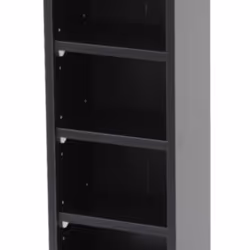 Oypla 6 Tier Black Wooden CD DVD Game Book Shelf Storage Tower Rack - Fits 102 CDs