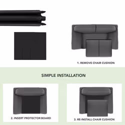 Oypla 1 Seater Armchair Sofa Couch Protector Support Board Furniture Strengthener Seat Saver