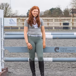 Coco Equestrian Khaki Ladies Womens Kids Horse Riding Tights Jodhpurs Breeches Leggings - L