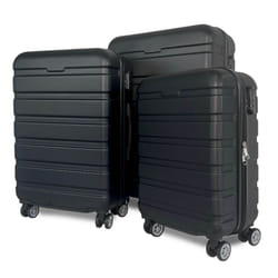 Oypla 20", 24", 28" 3pc Hard Shell ABS Luggage Suitcase Set with TSA Lock and 4 Spinner Wheels