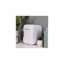 Russell Hobbs Mini Fridge RH4CLR1001 4L/6 Can Portable Mini Cooler & Warmer for Drinks, Cosmetics/Makeup/Skincare, AC/DC Power, Retro Style, White, - Additional view 10