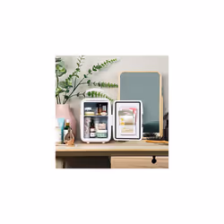 Russell Hobbs Mini Fridge RH4CLR1001 4L/6 Can Portable Mini Cooler & Warmer for Drinks, Cosmetics/Makeup/Skincare, AC/DC Power, Retro Style, White, - Additional view 11