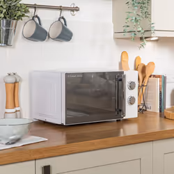 Russell Hobbs White Microwave 17 Litre 700W Honeycomb Pattern RHMM715