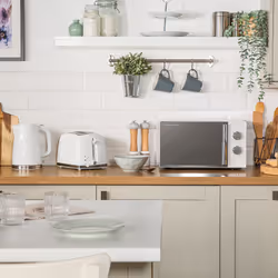 Russell Hobbs White Microwave 17 Litre 700W Honeycomb Pattern RHMM715