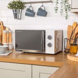 Russell Hobbs White Microwave 17 Litre 700W Honeycomb Pattern RHMM715 - Additional view 4