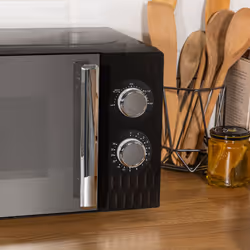Russell Hobbs Black Microwave 17 Litre 700W Honeycomb Pattern RHMM715B