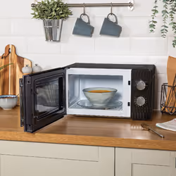 Russell Hobbs Black Microwave 17 Litre 700W Honeycomb Pattern RHMM715B