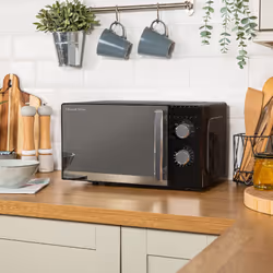 Russell Hobbs Black Microwave 17 Litre 700W Honeycomb Pattern RHMM715B - Additional view 4