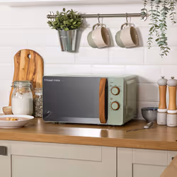Russell Hobbs RHMM713MG-N microwave Green, Wood Solo microwave Countertop 17 L 700 W - Additional view 4