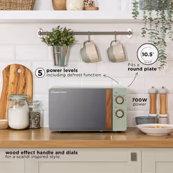 Russell Hobbs RHMM713MG-N microwave Green, Wood Solo microwave Countertop 17 L 700 W - Additional view 7