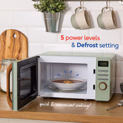 Russell Hobbs Scandi Green Microwave 17L 700W Digital RHMD714MG-N