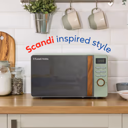 Russell Hobbs Scandi Green Microwave 17L 700W Digital RHMD714MG-N - Additional view 4