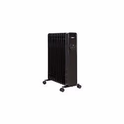 Zanussi 2300W Oil Filled Radiator 11 Fin Portable Electric Heater & Remote Control, Black, Display & 24 Hour Timer, Adjustable Thermostat, 3 Heat - Additional view 5