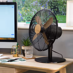 Russell Hobbs Scandi 12" Oscillating Desk Fan - Black
