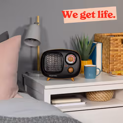 Russell Hobbs Portable Heater Fan Scandi Ceramic 1500W RHRETPTC2001WDB
