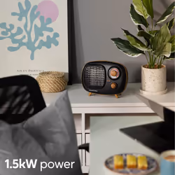 Russell Hobbs Portable Heater Fan Scandi Ceramic 1500W RHRETPTC2001WDB