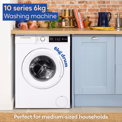 Russell Hobbs Washing Machine 6kg 1200rpm White RH612W110W