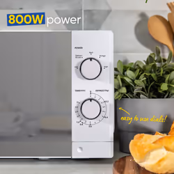 Russell Hobbs Manual Microwave 20L 800W 5 Power Levels White RHM2027