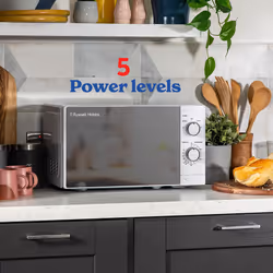 Russell Hobbs Manual Microwave 20L 800W 5 Power Levels White RHM2027 - Additional view 4