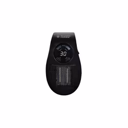 500W Ceramic Plug Heater, Electric Heater Adjustable thermostat, 12 Hour Timer & LED Display, 2 Fan Speeds, 2 Year Guarantee, ...