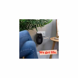 500W Ceramic Plug Heater, Electric Heater Adjustable thermostat, 12 Hour Timer & LED Display, 2 Fan Speeds, 2 Year Guarantee, Black, RHPH2001B - Additional view 6