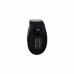 500W Ceramic Plug Heater, Electric Heater Adjustable thermostat, 12 Hour Timer & LED Display, 2 Fan Speeds, 2 Year Guarantee, Black, RHPH2001B - Additional view 7