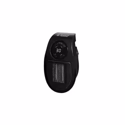 500W Ceramic Plug Heater, Electric Heater Adjustable thermostat, 12 Hour Timer & LED Display, 2 Fan Speeds, 2 Year Guarantee, Black, RHPH2001B - Additional view 8