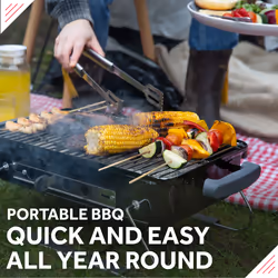 George Foreman GFPTBBQ1004B outdoor barbecue/grill Charcoal (fuel)